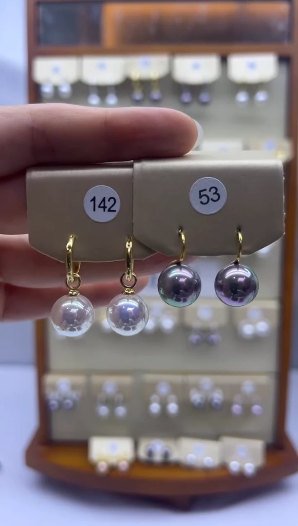 未镶嵌耳饰淡水珍珠142+53