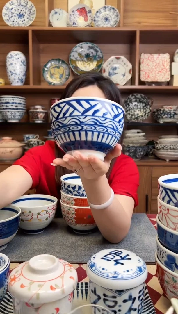 瓷片【微瑕】献上錦12cm饭碗 祥瑞