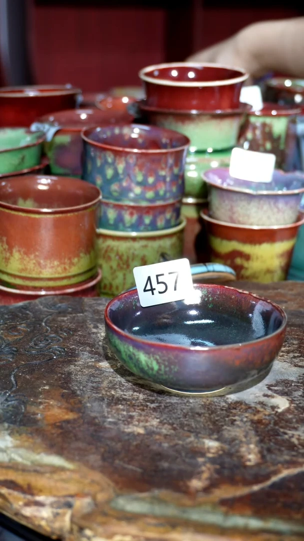 摆件精品窑变钧瓷茶器