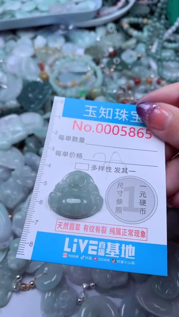翡翠未镶嵌吊坠(不含链)5865