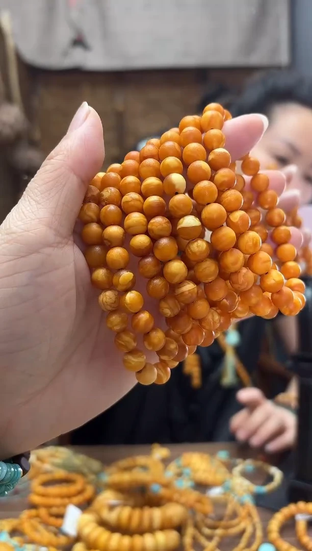 未镶嵌蜜蜡裸石多样性发一件素圈 8+