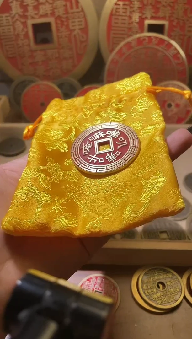 铜点砂六字真言+锦袋