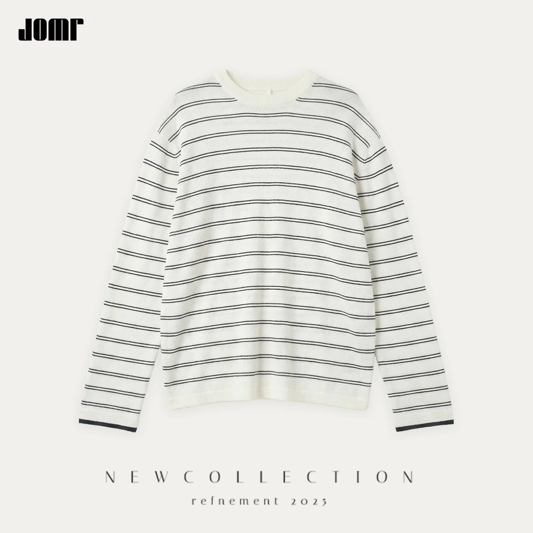 Jomr●【主理人私服】高级百分の百羊毛衫保暖舒适条纹长袖羊毛针亲子