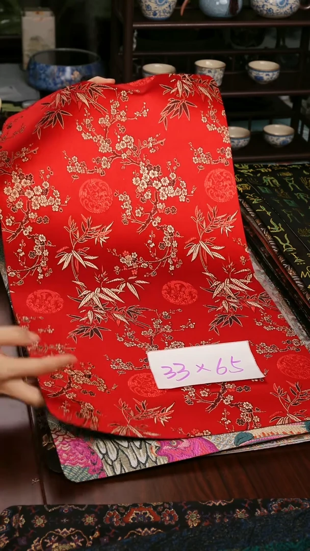 【花好月圆单面】中国风干泡织锦茶席33*65