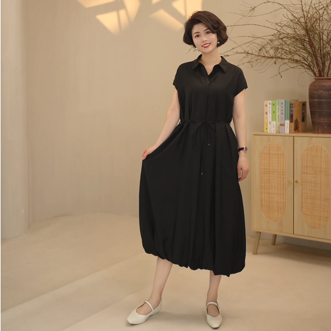 Childe Yao【梦中芭蕾】法式设计气质小众衬衫领显瘦连衣裙CYC54105