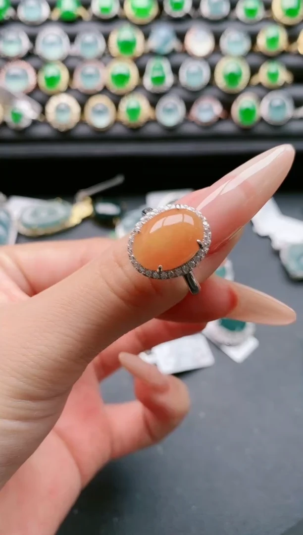 【闪购商品】翡翠戒指银S925镶嵌111111