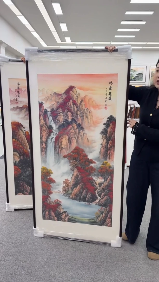 国画手绘 鸿运当头 172*85