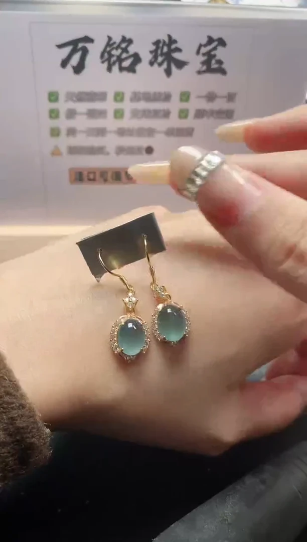 银S925镶嵌戒指翡翠51511