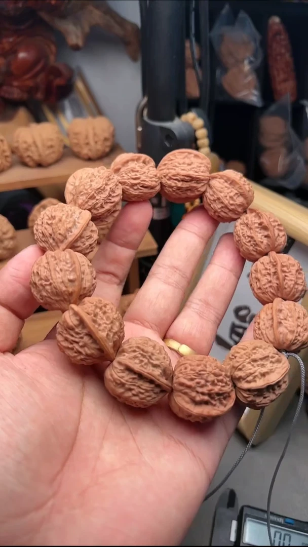 吊坠文玩核桃野麻手串28