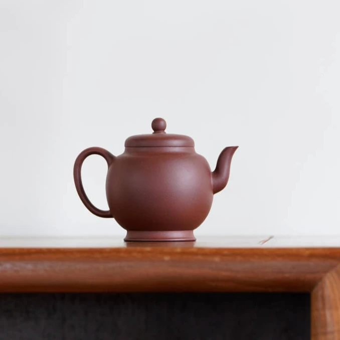 观一优选| 三两茶叙·宜兴手工逸公宫灯黄龙山老紫泥150ml紫砂壶