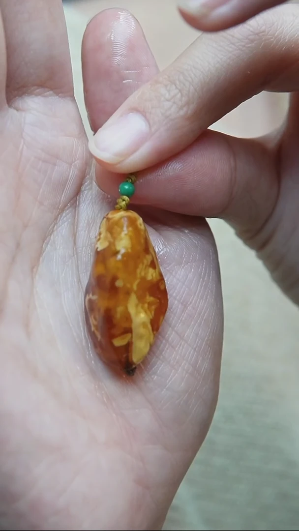 裸石蜜蜡未镶嵌*蜜蜡原石小提溜*活扣头*百搭小配饰*