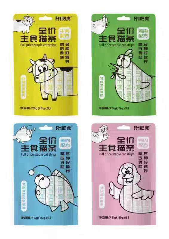 肥虎主食猫条幼猫成猫全价猫零食湿粮营养美味无诱食剂互动包邮