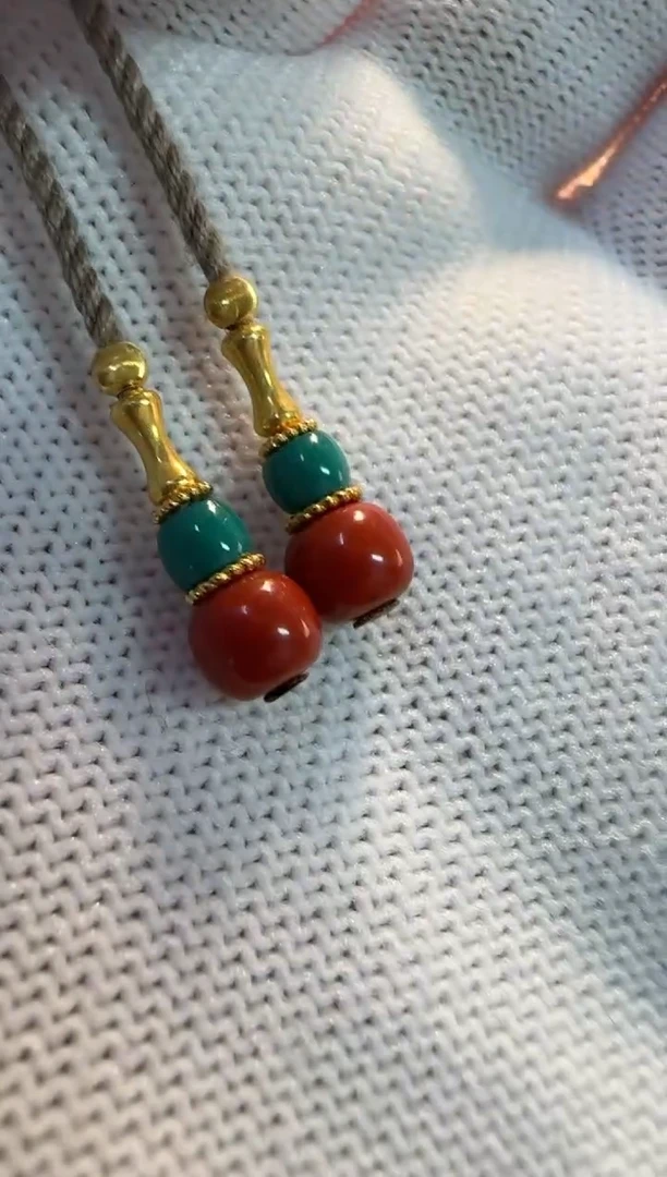 18K金镶嵌配饰配饰南红玛瑙配饰配饰多样性发货