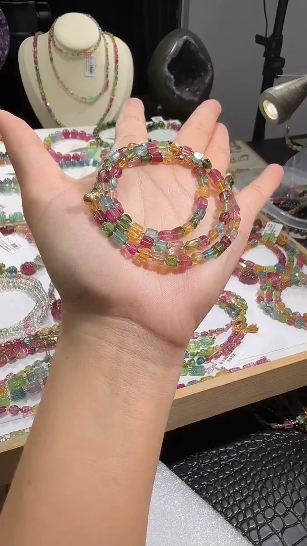 项链未镶嵌碧玺多样性发其一