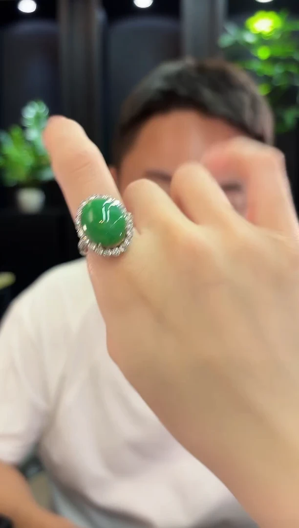 未镶嵌戒指翡翠 缅料A货/支持复检/一件