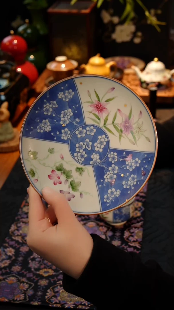 茶器百合壶承百合壶承