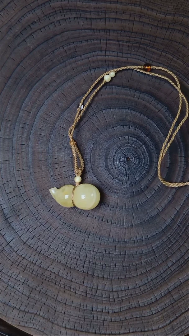 蜜蜡颈饰未镶嵌葫芦 项链