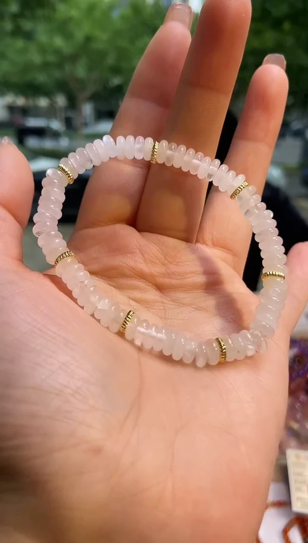 未镶嵌手链水晶6±/076【白幽灵