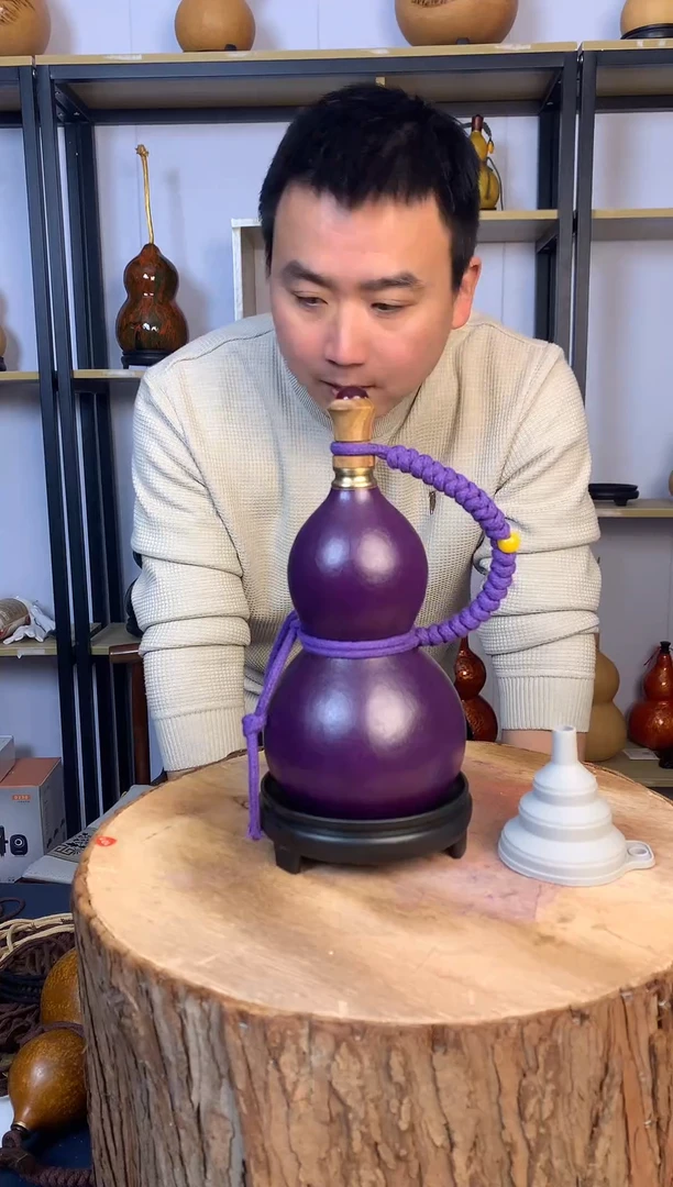 天然大漆酒葫芦 可装热水