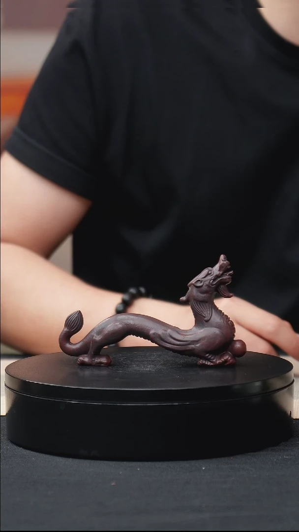 茶壶紫砂螭龙笔架茶宠