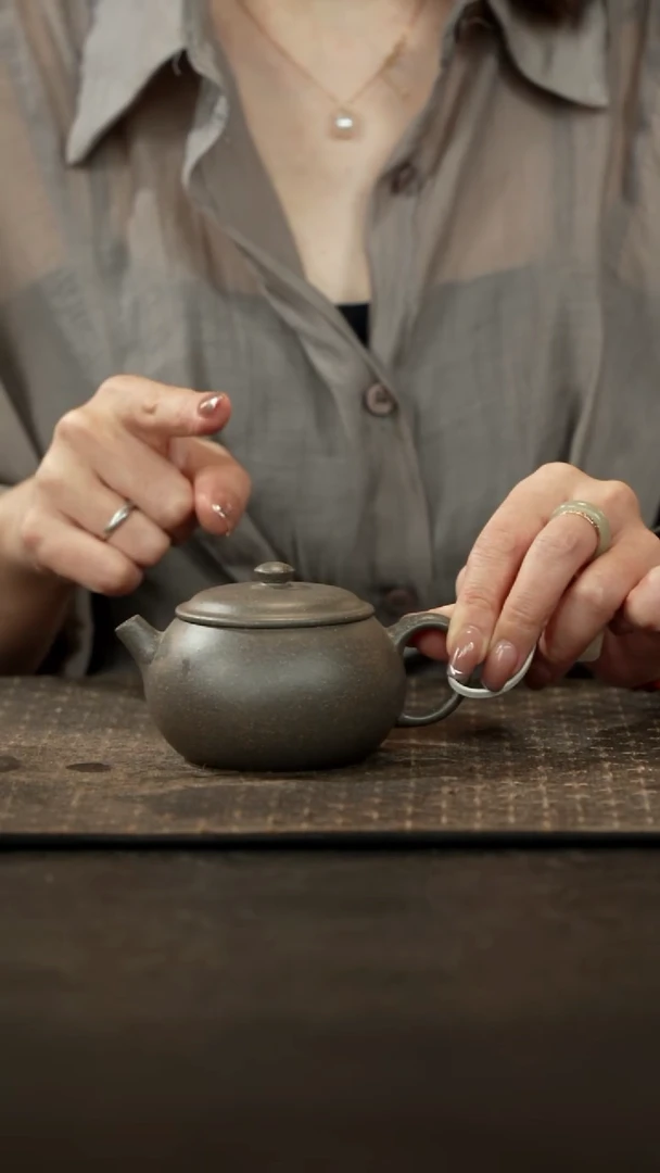 茶壶紫砂青灰段知秋壶170cc