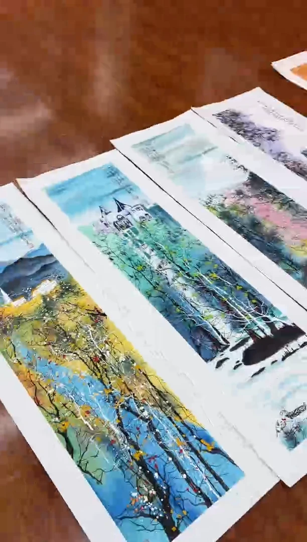 国画孙桂国老师作品，带合影证书3-25