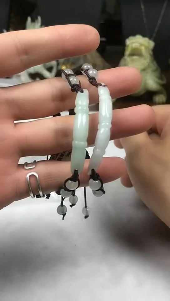 未镶嵌手链翡翠两条手链