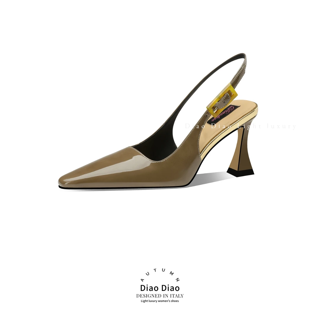 diaodiao【断码福利】2024夏季细跟浅优雅时装气质凉鞋时尚