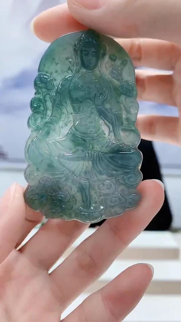 未镶嵌定制翡翠4812ry-毛货挂件60