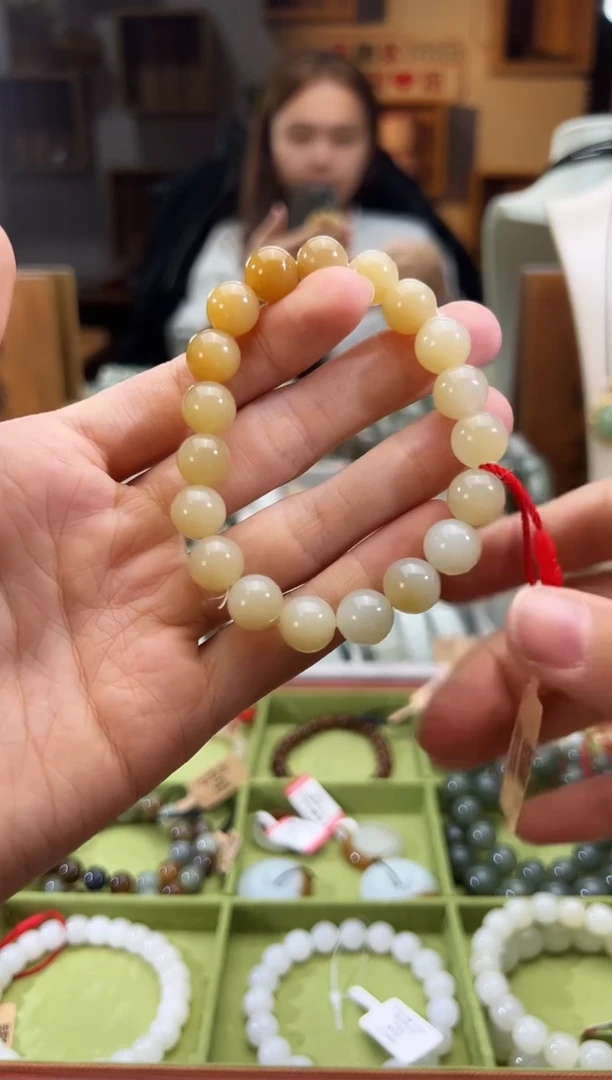 未镶嵌手串和田玉迪克兰手串卡10 83分