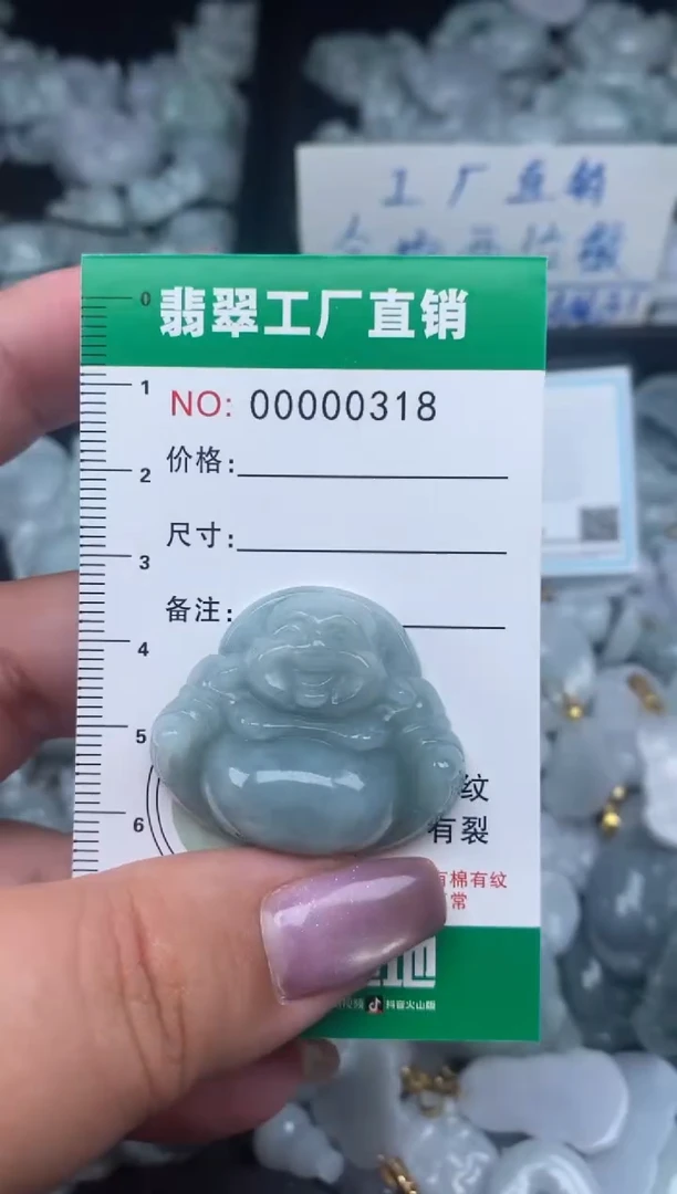 翡翠未镶嵌颈饰天然A货翡翠0318