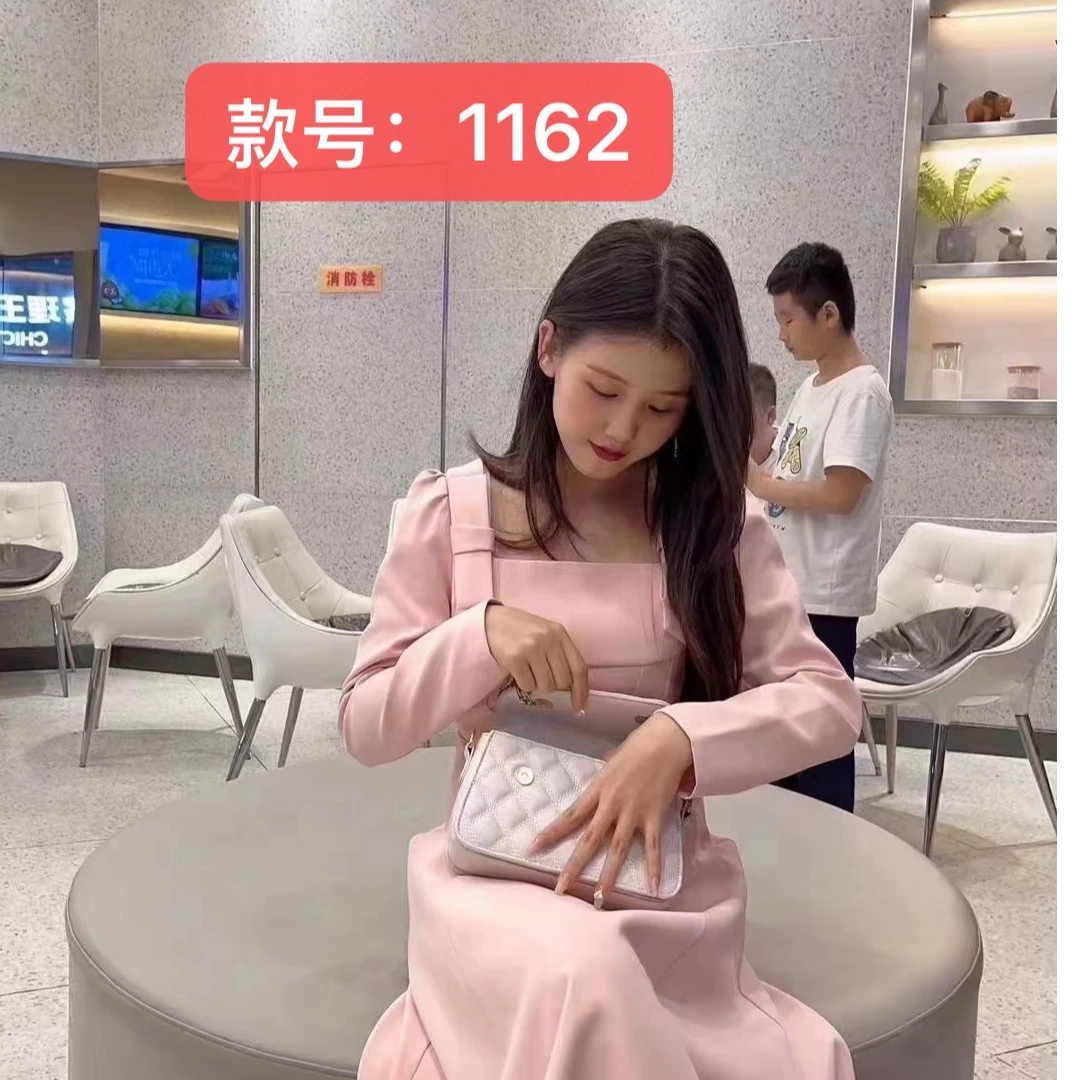 1162韩版粉色连衣裙