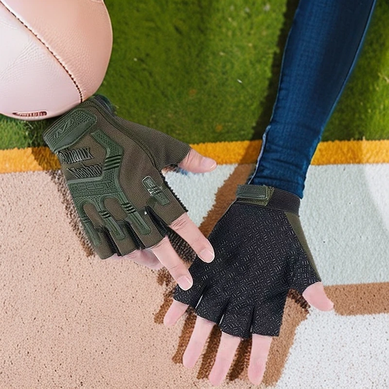 户外登山作战超级技师战术防刺手套半指男军迷夏季超薄防割骑行