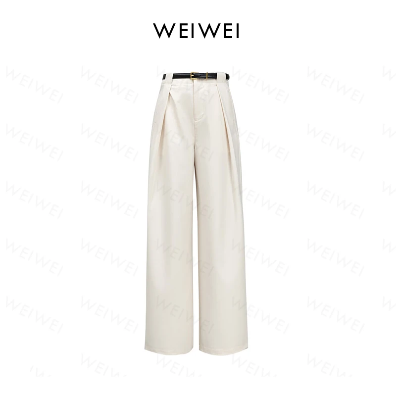 GOWK/杜鹃鸟藏肉显瘦秒变黄金比例 天丝醋酸阔腿裤9656C