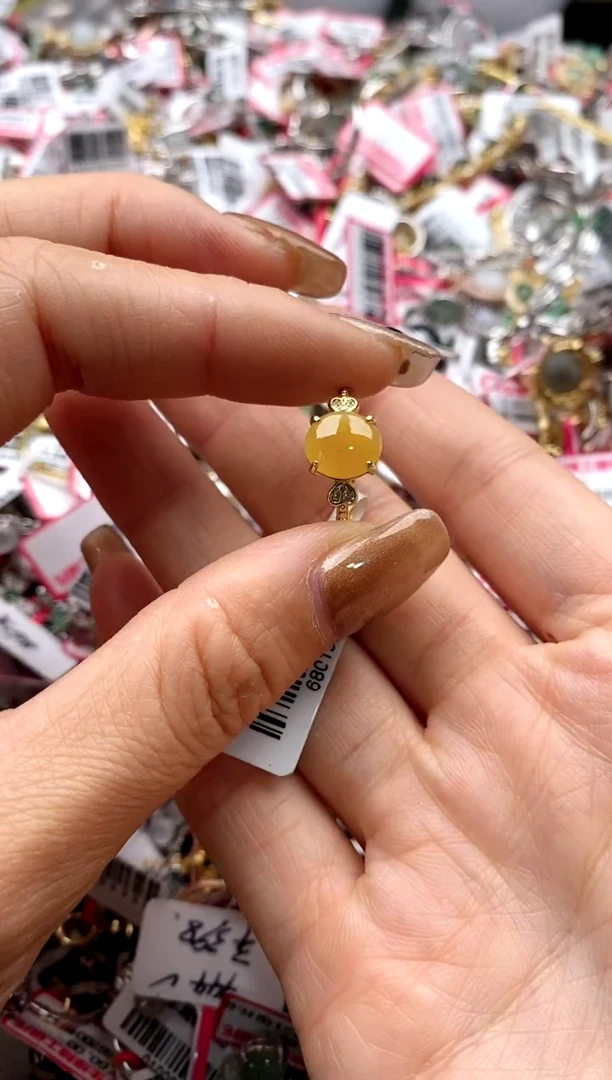 【闪购商品】翡翠戒指银S925镶嵌111111111    8