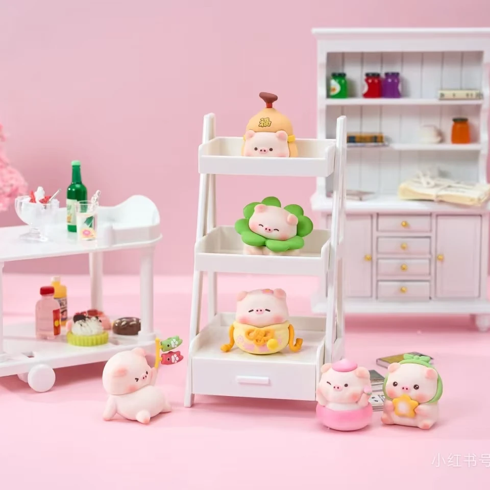 （明款）宝运猪猪二代可爱少女心萌粒潮玩车载摆件