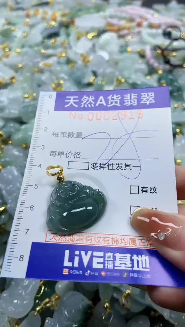 颈饰未镶嵌翡翠天然A货翡翠