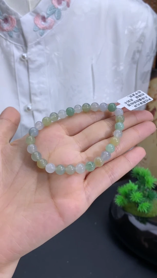 未镶嵌手链翡翠卡6.5mm