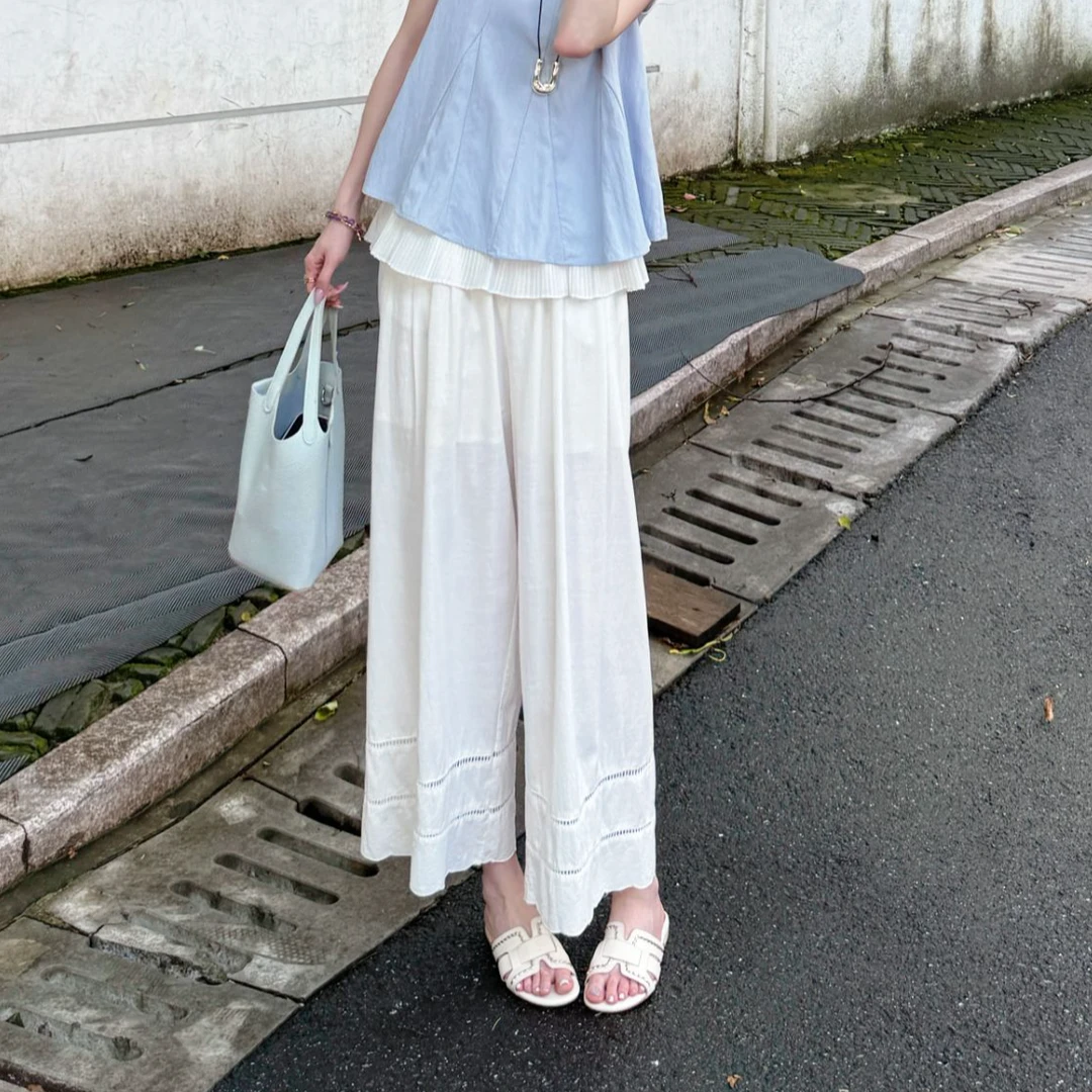 【月光琥珀】马克华菲女装时尚阔腿休闲显瘦夏季裤子F52022A625 qq