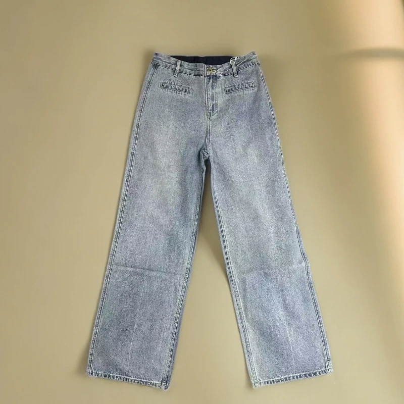 重工洗水直筒牛仔裤11229