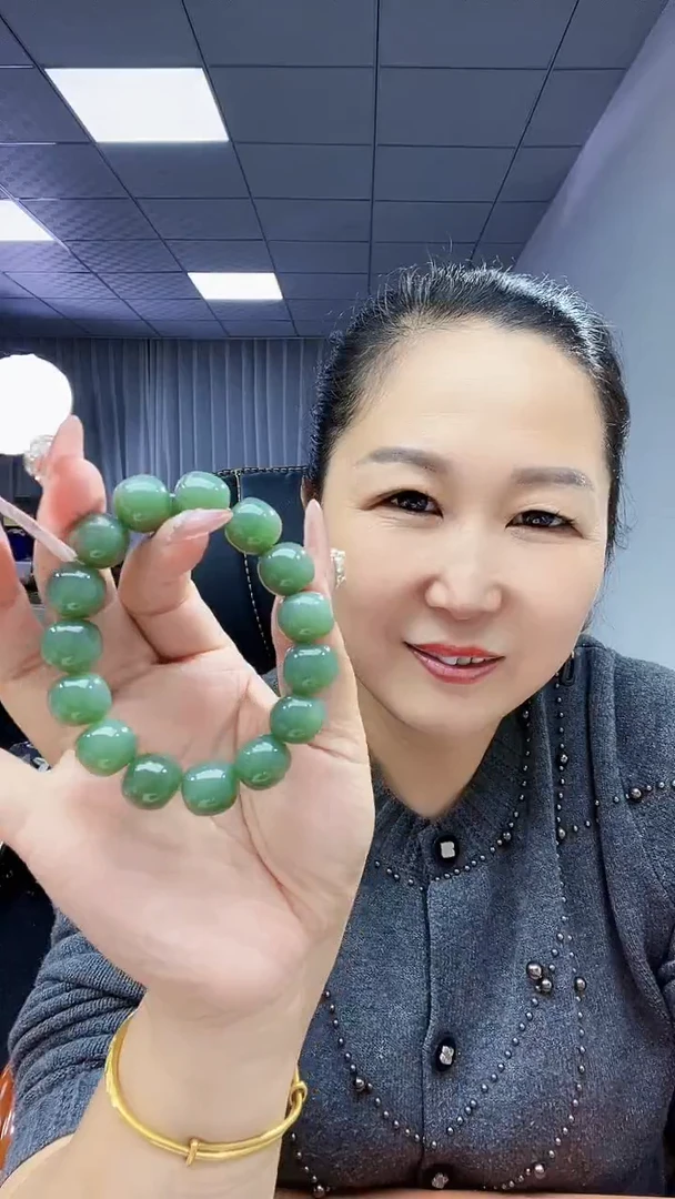 未镶嵌手串和田玉纯天然和田玉俄粉青14