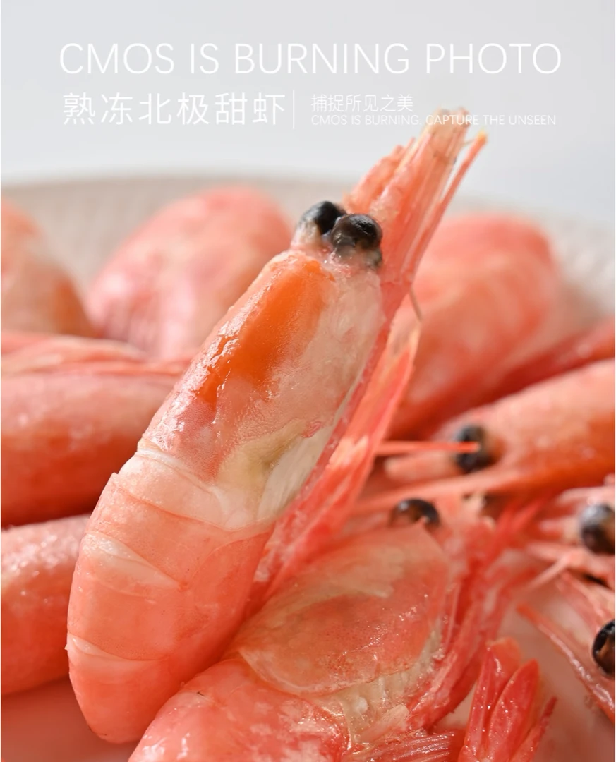 北极虾90-120头腹混籽部分黑头