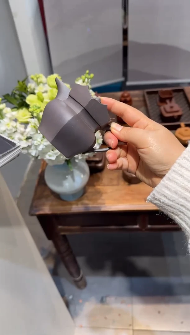 茶壶紫砂陈**?天青僧帽 中