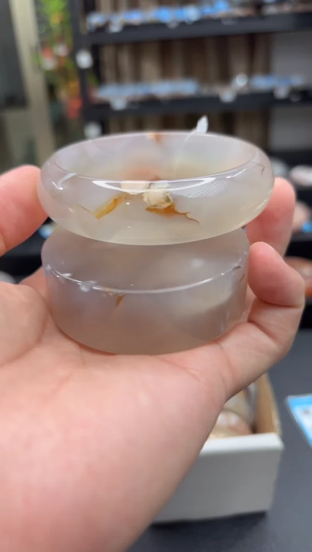 未镶嵌手镯石英质玉297(66圈赠送镯心)