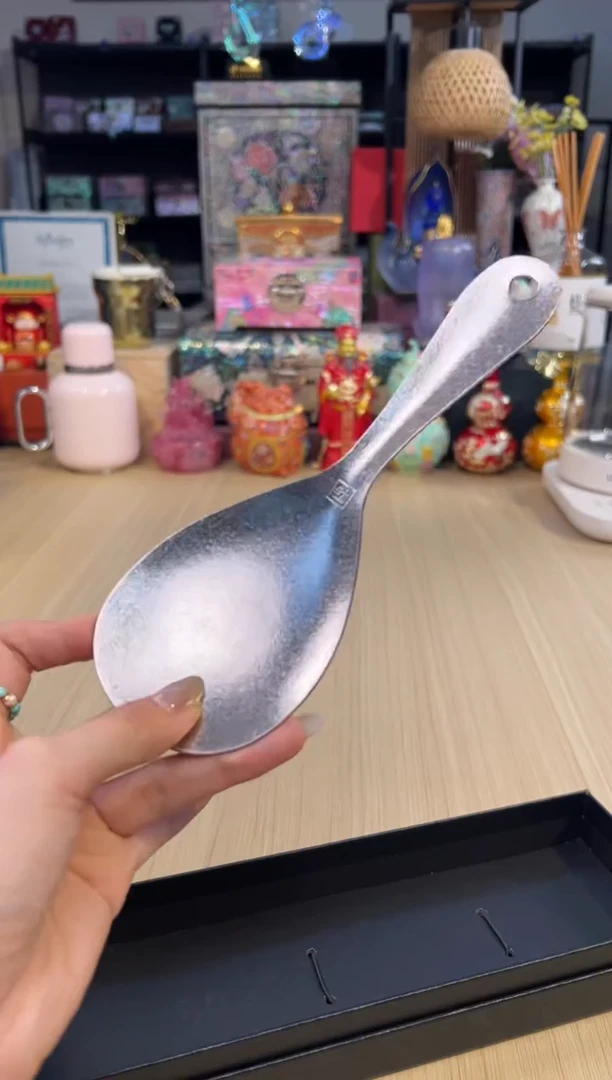 44纯钛饭勺-银色