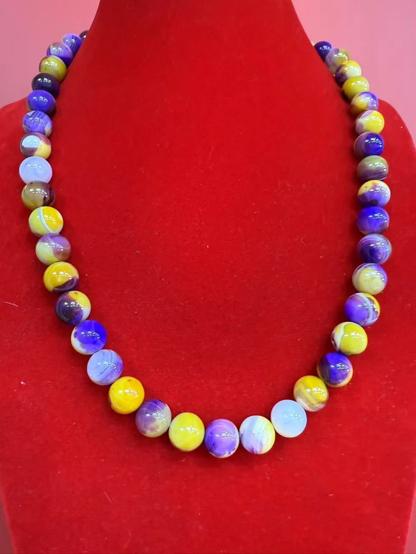 【天启甄选】 天然华佗石高端10mm项链（ZF07）