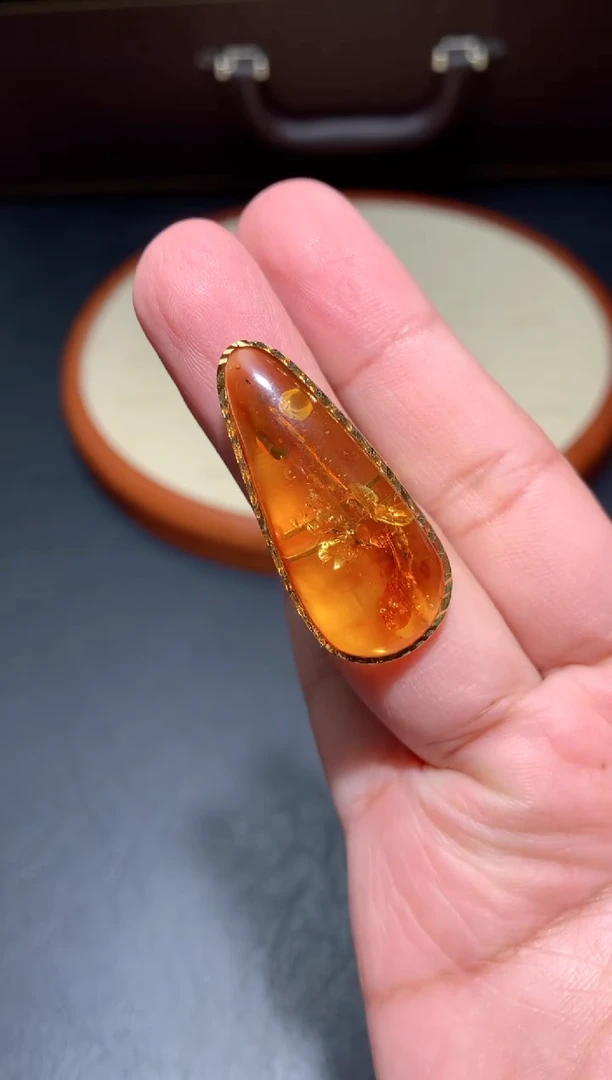未镶嵌琥珀戒指Y23