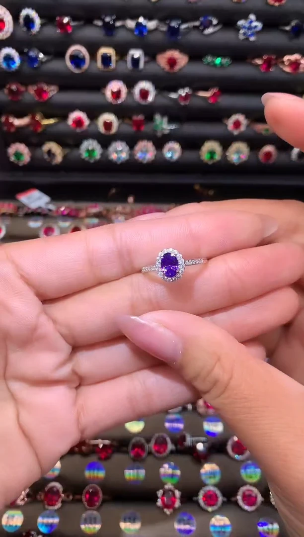 【闪购商品】水晶戒指银S925镶嵌571111