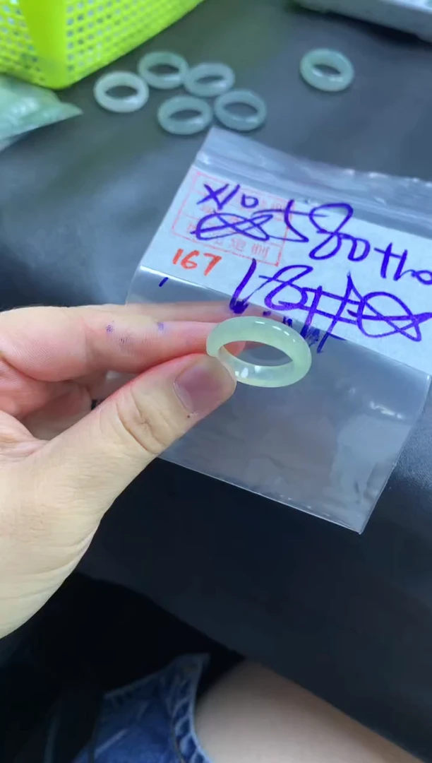 未镶嵌定制翡翠戒圈18#590毛货需精细抛光
