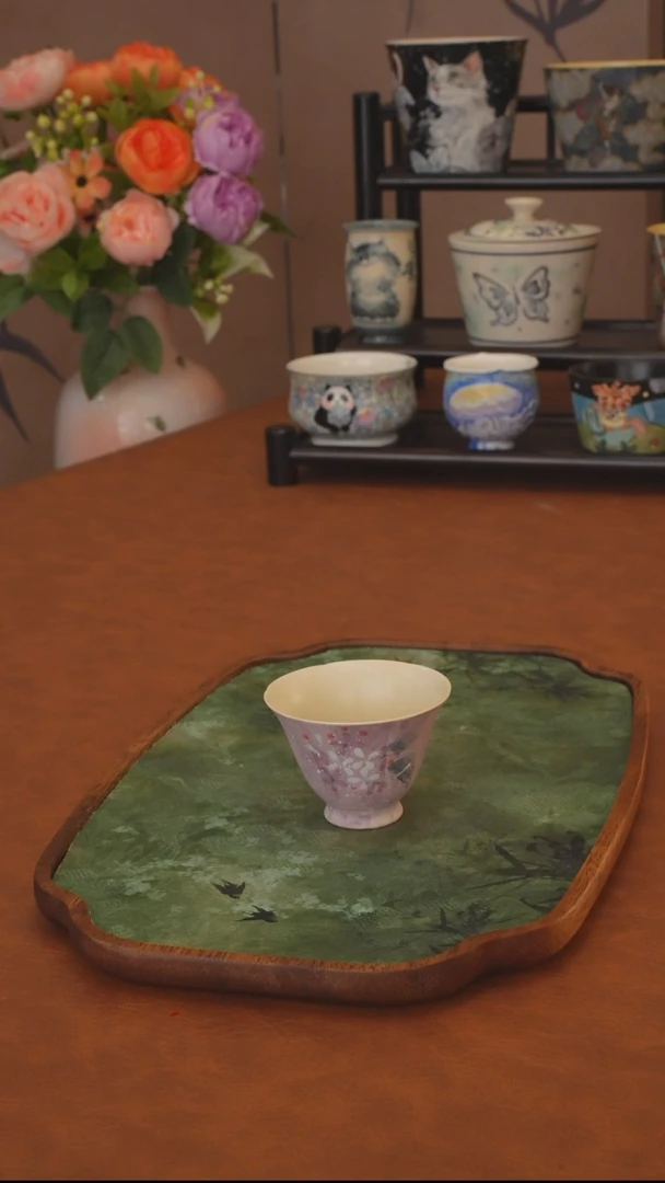 紫麟系列 紫麟花口杯